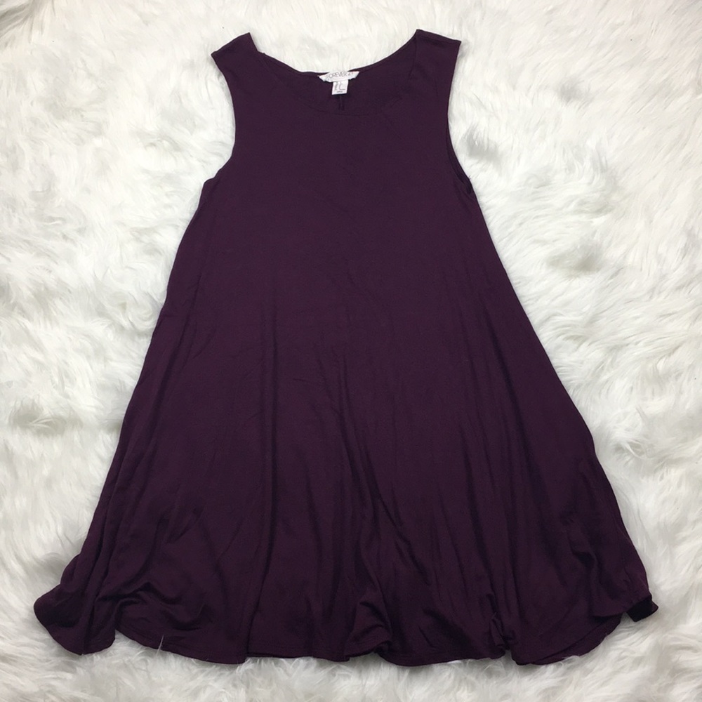 Forever 21 maroon shirt dress